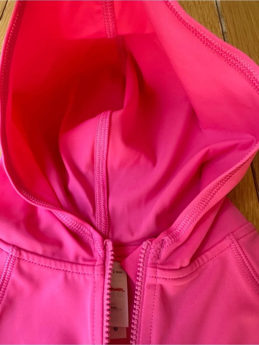 Baby Hot Pink Zip-Up Sunblock Rash guard Hoodie - Hannah Andersson